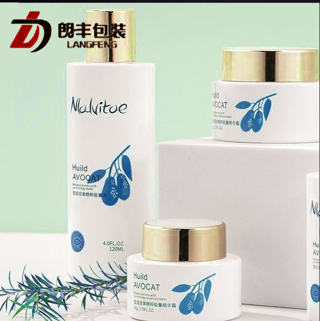 厂家直销护肤品玻璃分装瓶乳液瓶120ml精油40ml贵妇膏霜瓶30g现货