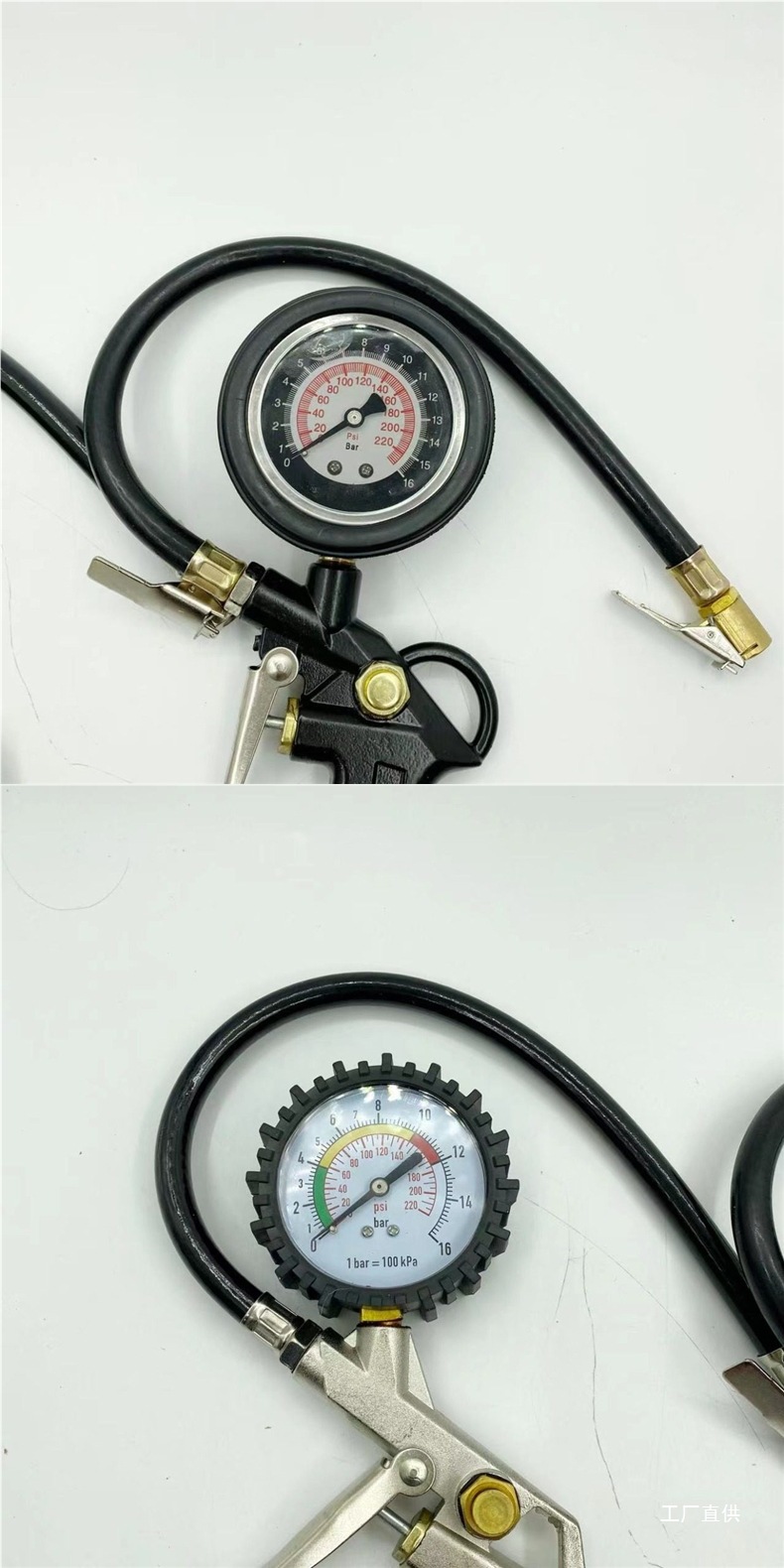 Air Pressure Gauge Tire Pressure Monitor with Digital Display for Inflating Car Tires, High-Precision Tire Pressure Monitoring for Trucks, and Air Inflation Gun