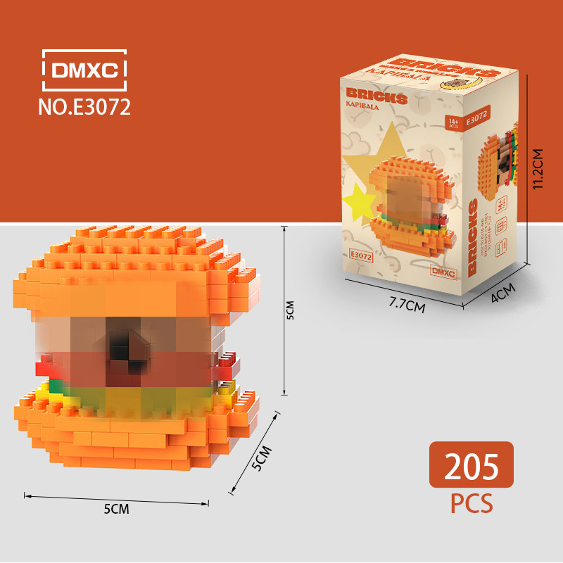 Modelo de Bloques de Construcción en Miniatura de Plástico DIY