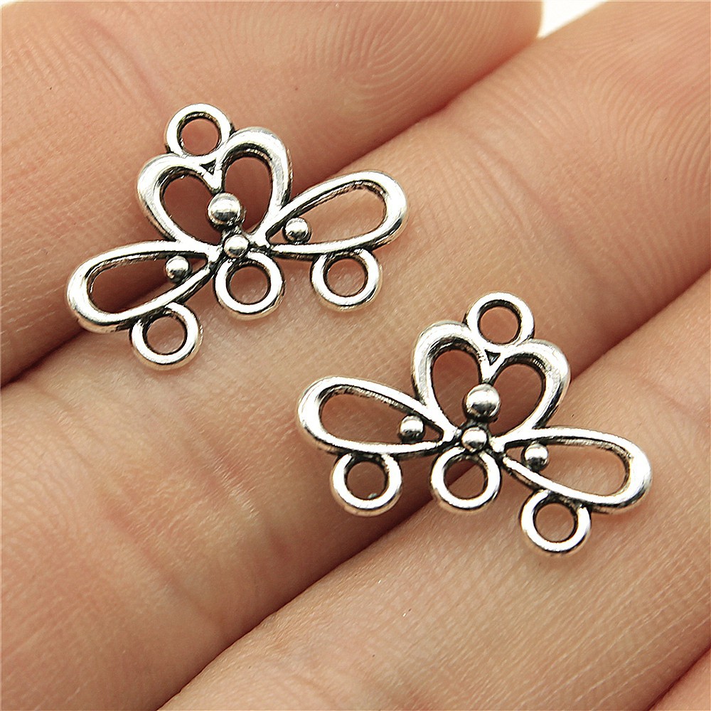 1 Piece Retro Solid Color Alloy Plating Earrings Connector Jewelry Accessories display picture 3