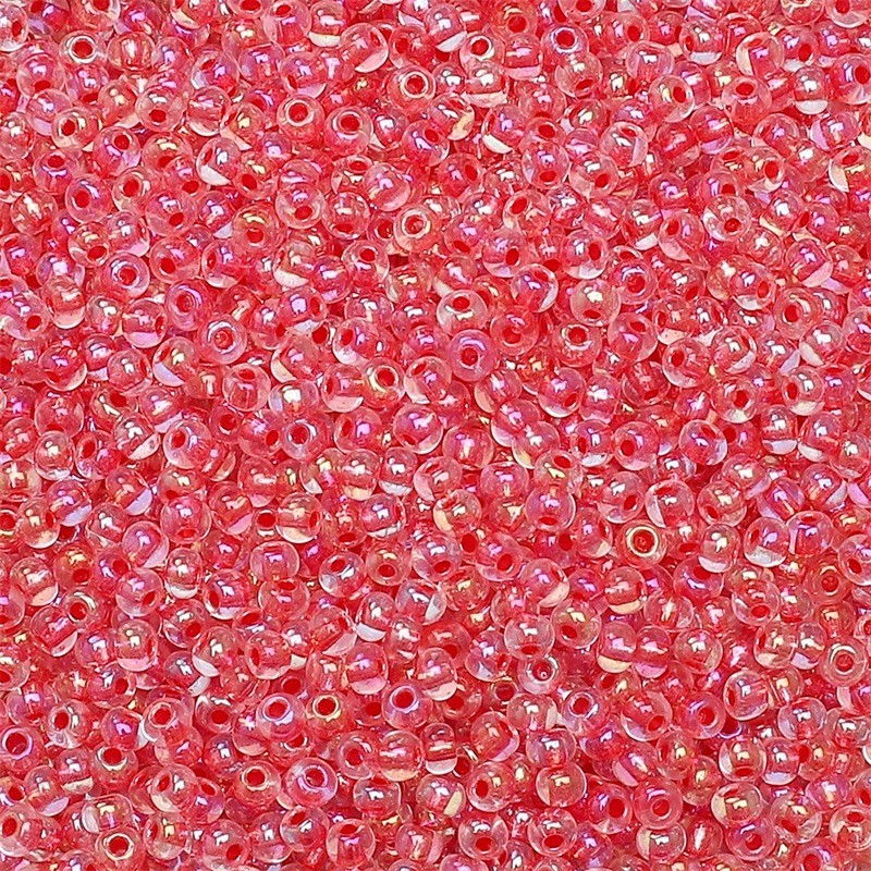 2 - 4mm accesorios de collar de pulsera caseros DIY hechos a mano con cuentas de arroz de núcleo teñido de cuentas de color mágico súper excelente