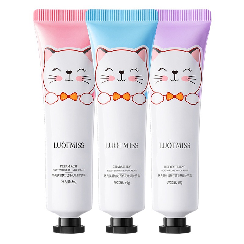 Lofan hermoso sueño rosa crema de manos suave hidratante anti-seca y tierna piel crema de manos