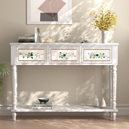 zsr solid wood entrance cabinet American entry entrance table storage cabinet living room wall partition cabinet corridor facing the door long