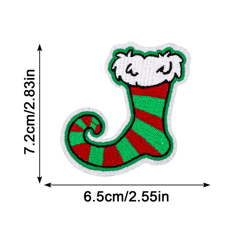 圣诞刺绣贴圣诞节布贴章仔 HOHOHO MERRYCHRISAMAS服装辅料烫印标|undefined