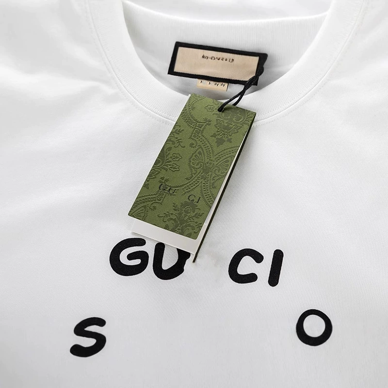 Правильная версия летней новой серии семейства GU с котенком принтом на простых коротких рукавах футболка для мужчин и женщин