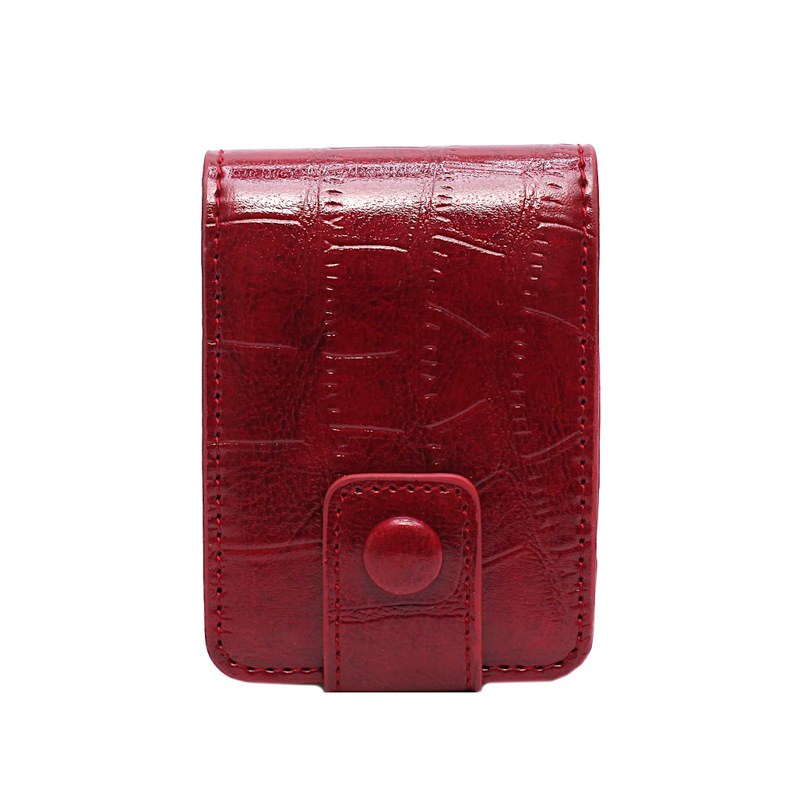 High-end mini lipstick bag with mirror, small portable PU lipstick storage bag, cosmetic bag, makeup bag_voghion.com
