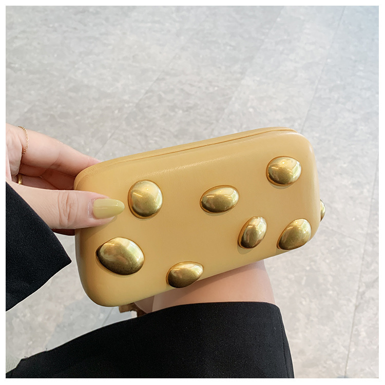 Nuevo cross-border PU retro damas sensación de metal bolso de cena sensación de alto nivel bolso de mano ligero de lujo bolso de noche de hombro