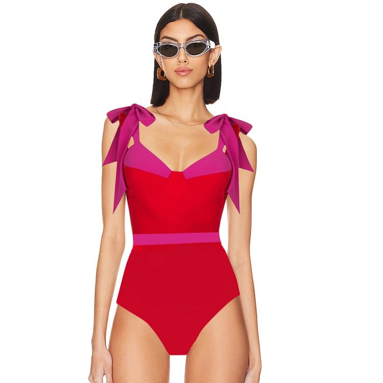 Femmes Style Simple Couleur Unie 2 Pièces Une Seule Pièce Maillots De Bain display picture 1