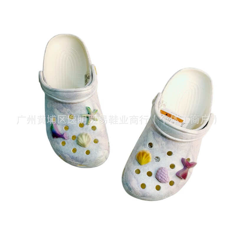 Croc Shoes with Detachable Charms: Mermaid, Cute Doll, Soot Elf, Small Fur Ball, Shoe Buckle, Shoe Flower, Shoe Accessories