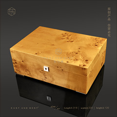 東と西12層水晶ピアノ塗装木皮ジュエリー箱超繊維ベルベット収蔵箱jb952