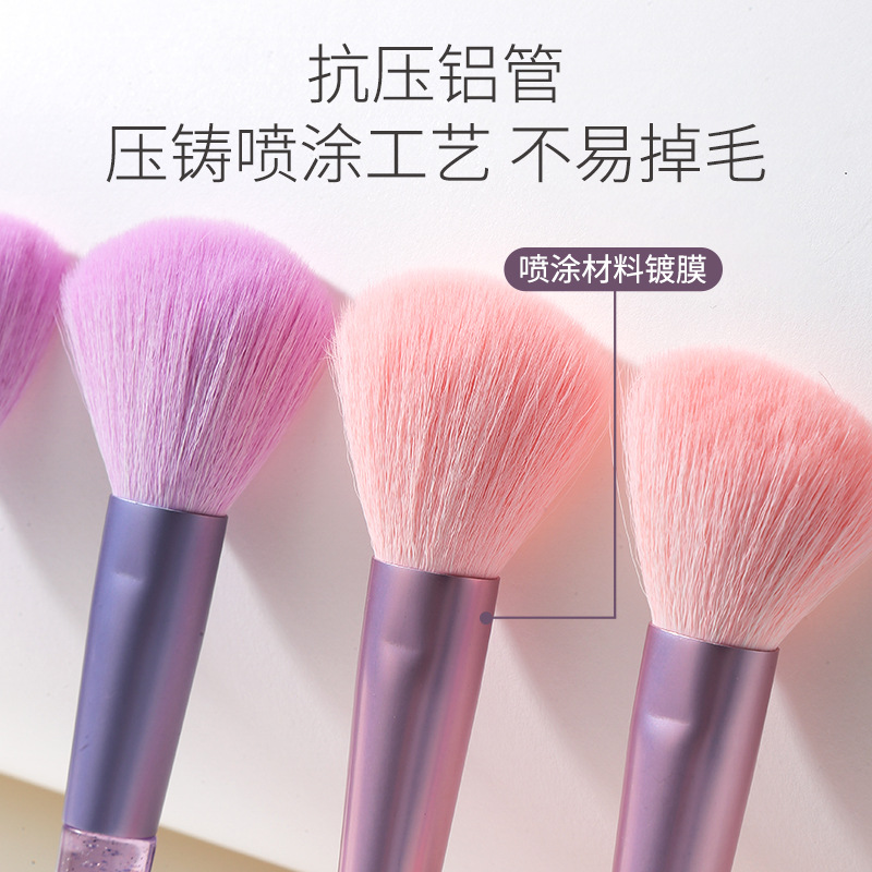 LMLTOP base cepillo 2 pcs portátil blush polvo de pintura de contorno cepillo de maquillaje LLT35