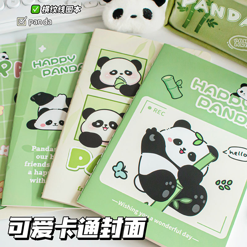 Temporada escolar Panda A5 cuadernos de dibujos animados cuadernos