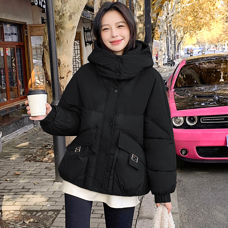 2025 nueva ropa de algodón de invierno corto coreano chaqueta suelta de moda pequeña chaqueta de algodón gruesa image 8