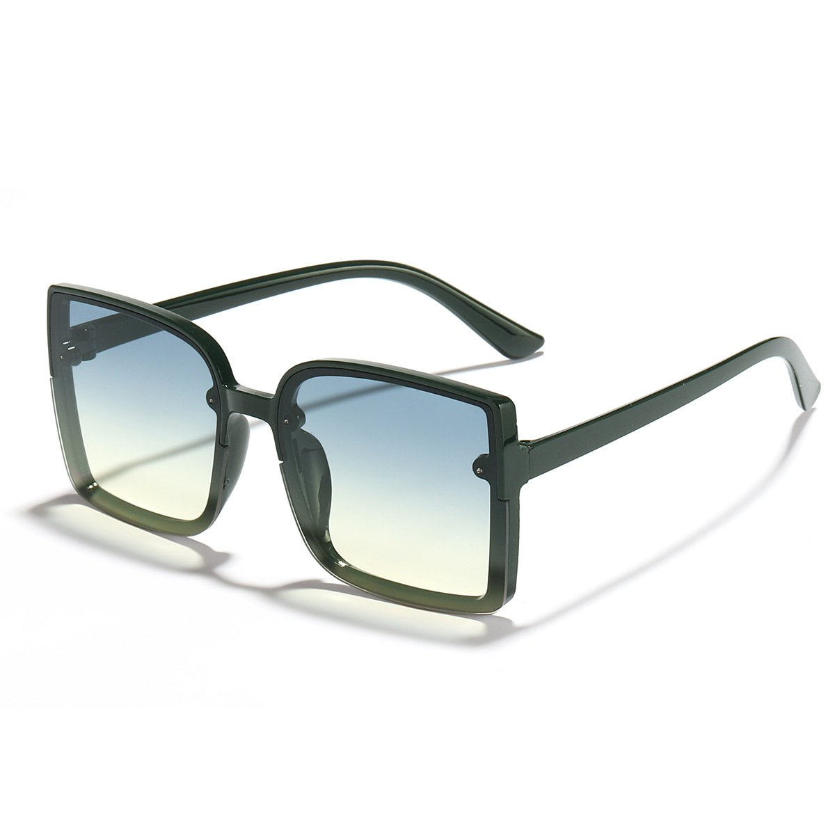 Gafas de sol de las mujeres de moda cuadrado personalizado gran marco gafas de sol de Europa y América cara grande adelgazar UV400 UV a prueba de gafas de sol