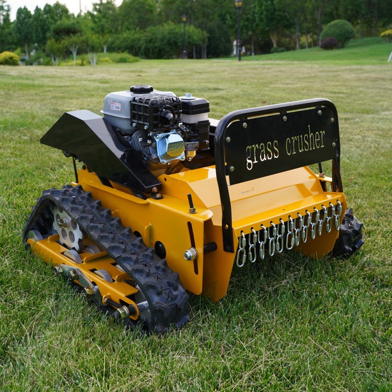 果园农场小型履带式遥控割草机 HT500型剪草开荒设备 出口意大利