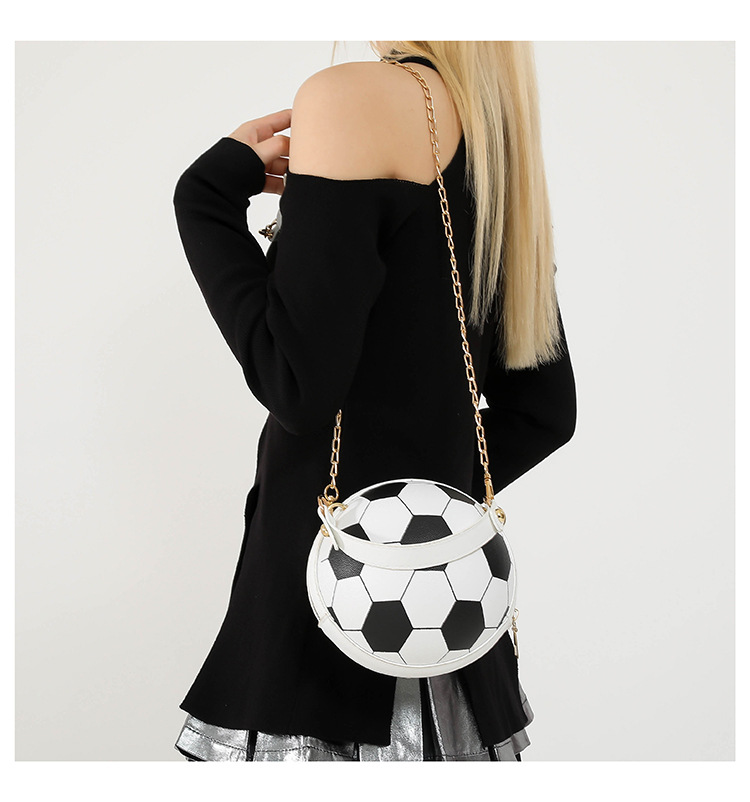 Cross-border bags, women's Instagram personalized basketball bags, new versatile single-shoulder crossbody bags, Korean-style small round bags for women undefined