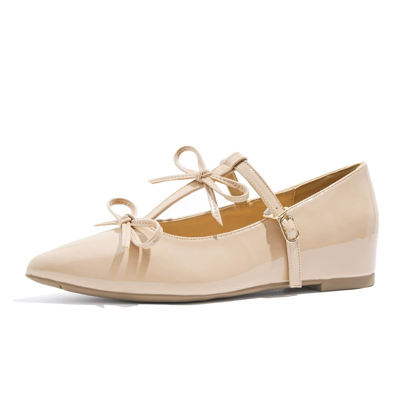 Туфли на шпильке с pointed toe Sweet Butterfly 2025 новый высотой 5 см, универсальные маленькие Mary Jane балетки для женщин