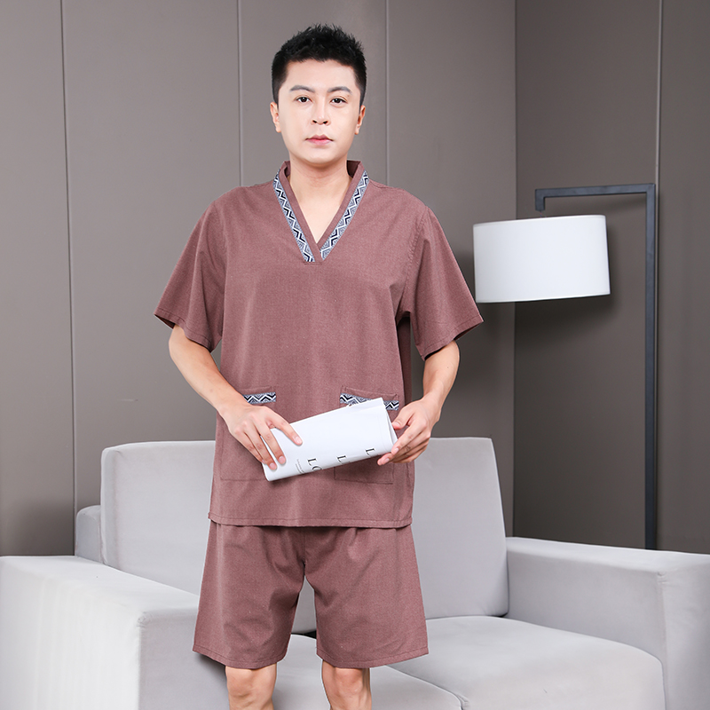 9CQ62024 새로운 공마 칸 김이 나는 의류 여성 커플 플러스 사이즈 남성 사우나 의류 발 치료 가게 목욕 마사지 목욕