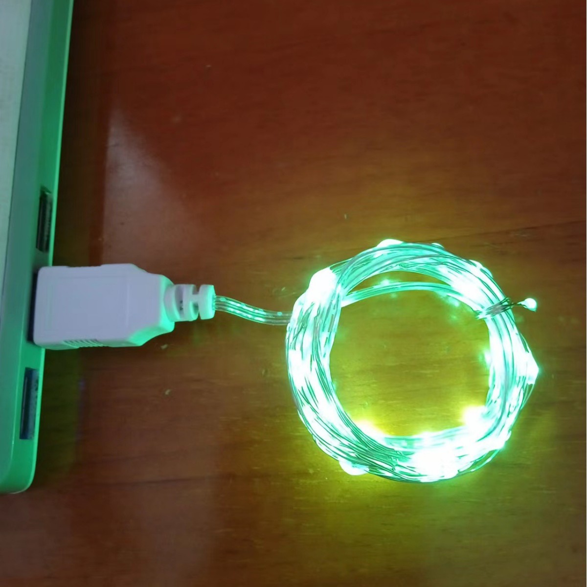 led铜线灯串彩灯三档LED白盒串灯USB表白礼盒波波球装饰氛围布置