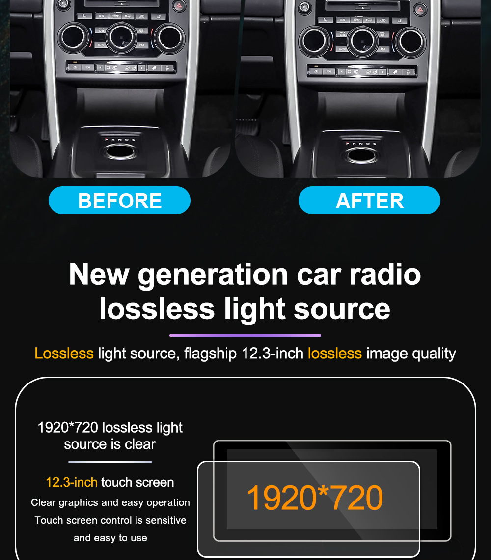 Suitable for Land Rover Discovery Sport 14-19 Car Central Control Screen Navigator All-In-One Machine Supports Carplay
