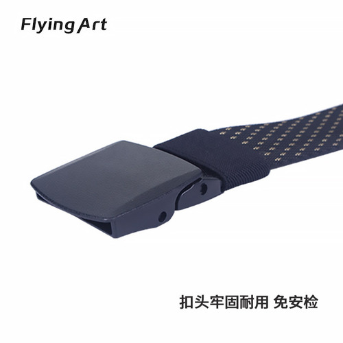 Smoothly buckled security belt men's plastic buckle tactical POM outdoor nylon pants belt woven wholesale