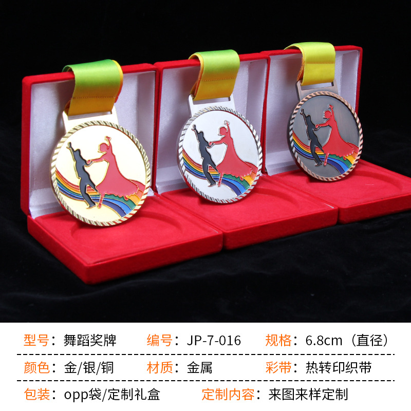 Medallas de Oro, Plata y Bronce de Danza