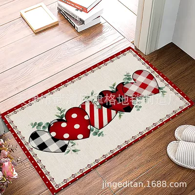 red love foot mat, Avtomobil döşəmə paspasları - valentines-day-style-5-40cm60cm