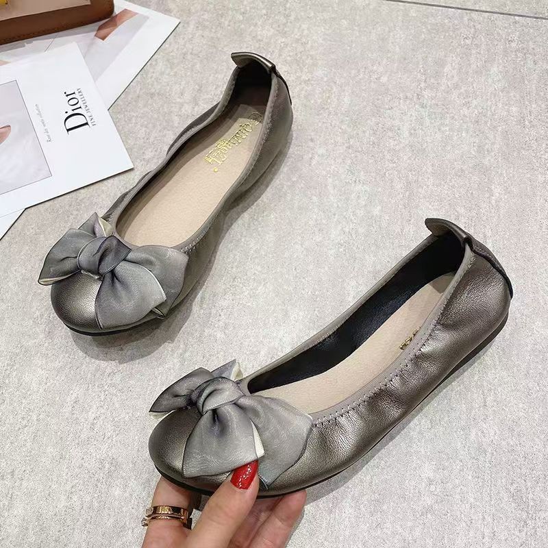 2026 primavera y otoño nuevo estilo casual y cómodo pequeño viento perfumado versátil zapatos de base suave zapatos de trabajo zapatos de madre zapatos de sola plana zapatos de mujer