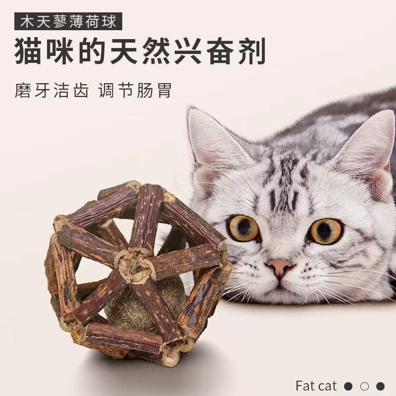 猫咪玩具猫薄荷木天蓼玲珑球啃咬玩具猫咪磨牙棒木天蓼逗猫玩具