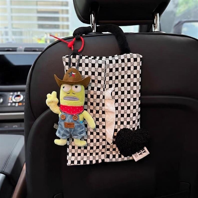 Cute ugly fish car tissue box, car tissue holder, car tissue cover, tissue hanging bag, creative design