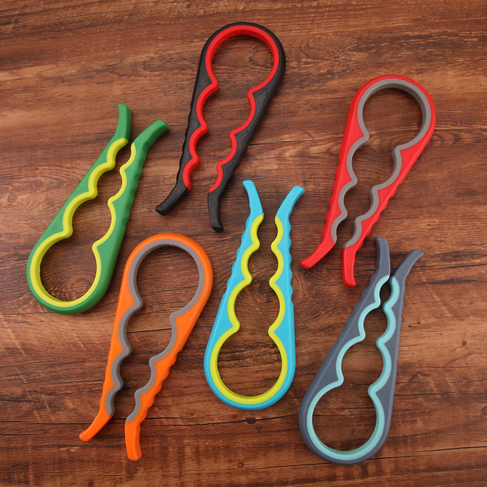 Factory direct supply multi-purpose can opener four-in-one simple bottle opener like plastic can opener tool creative bottle cap twister