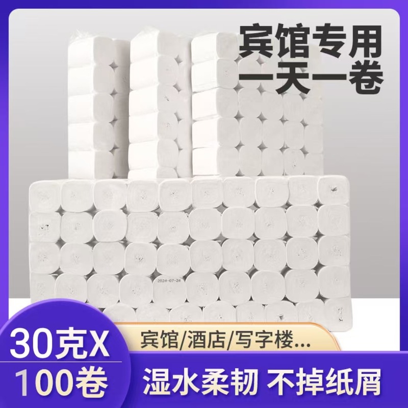 ホテルペーパー トイレットペーパー100ロール ホテルホテルペーパー 小ロールペーパー トイレットペーパー|undefined