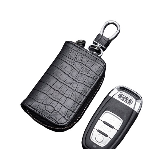Business General Type Car Key Bag Crocodile Pattern Cross-border Exclusive Zipper Car Key Protection Case Car Accessories