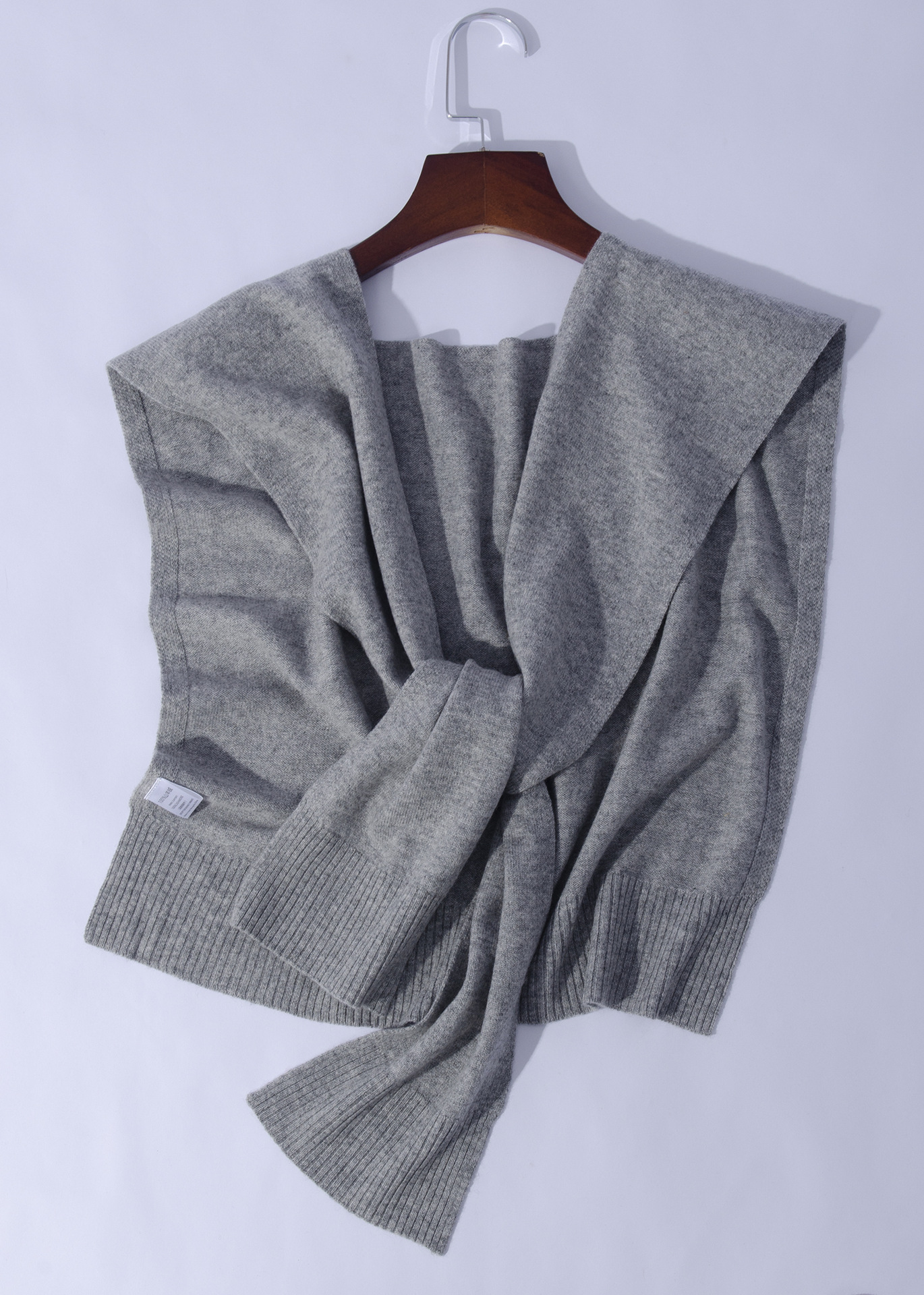 Fábrica de Mongolia Interior cabello recto de lana mezclada de punto caramelo color pigmento primavera otoño invierno sala de aire acondicionado calentamiento ligero pequeño hombro