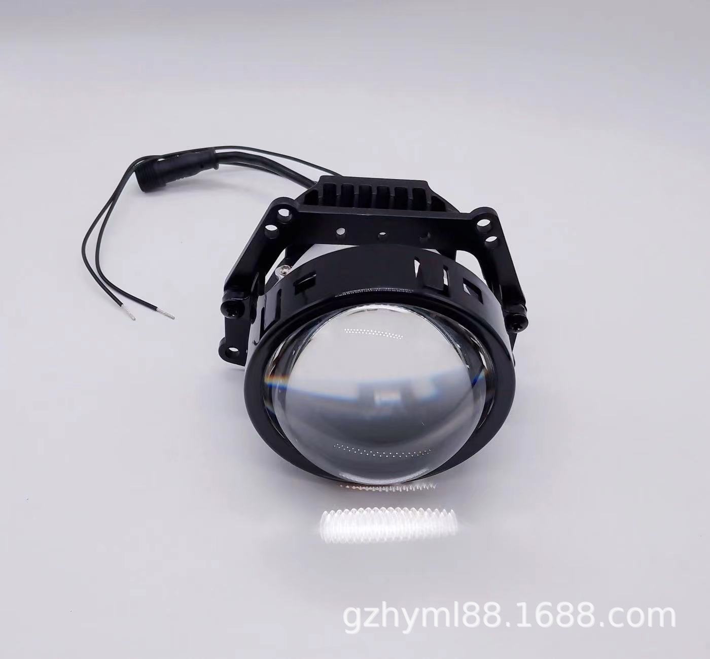 Coche universal LED película Azul Lossless lente de doble luz HD proyector lejos y cerca de la lámpara de coche modificado