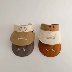 秋南 寶寶帽子夏季薄款大檐遮陽防曬空頂帽可愛超萌男女童太陽帽