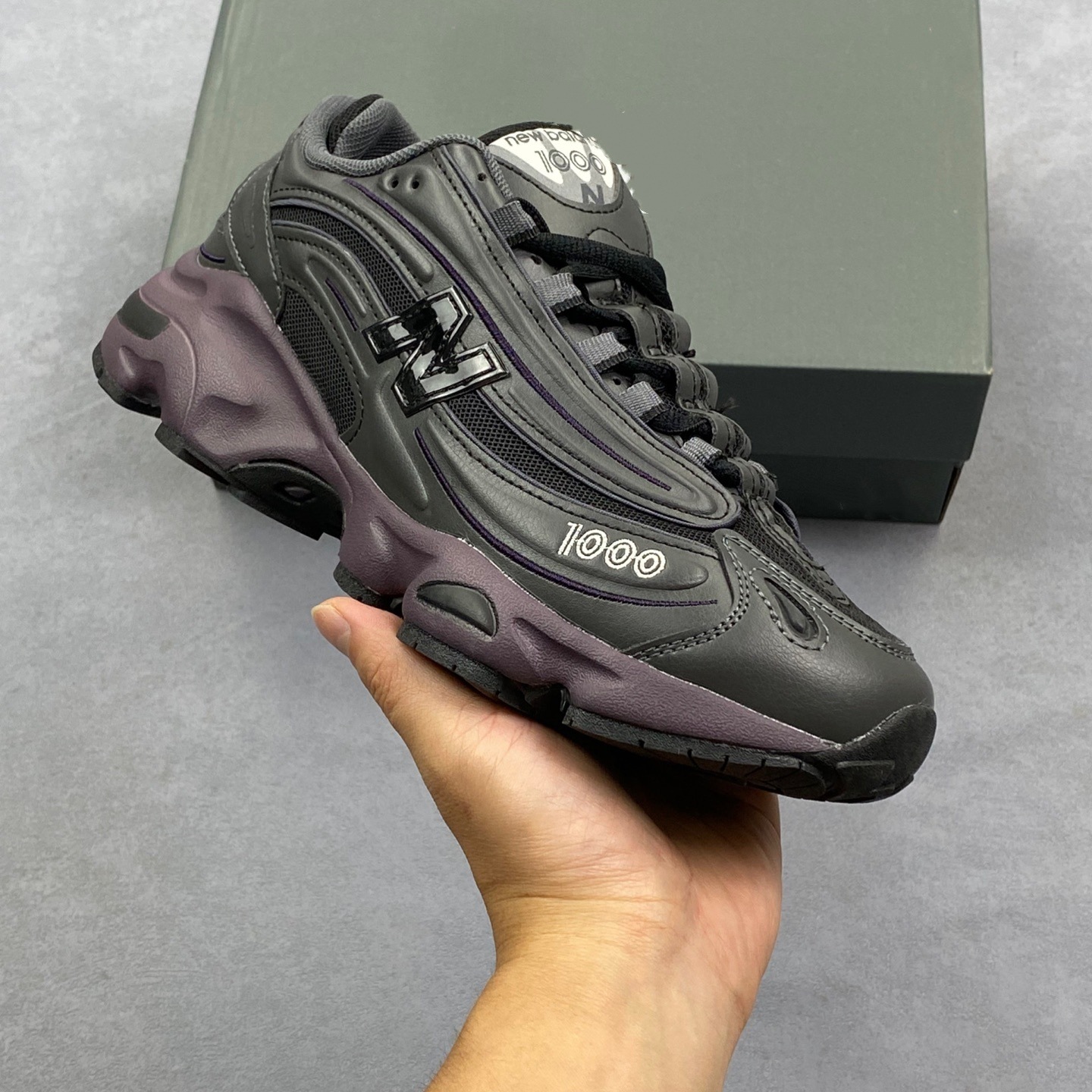 Putian zapatos comercio exterior NB1000 altura de suela gruesa zapatos deportivos para correr zapatos casuales retro zapatos para correr
