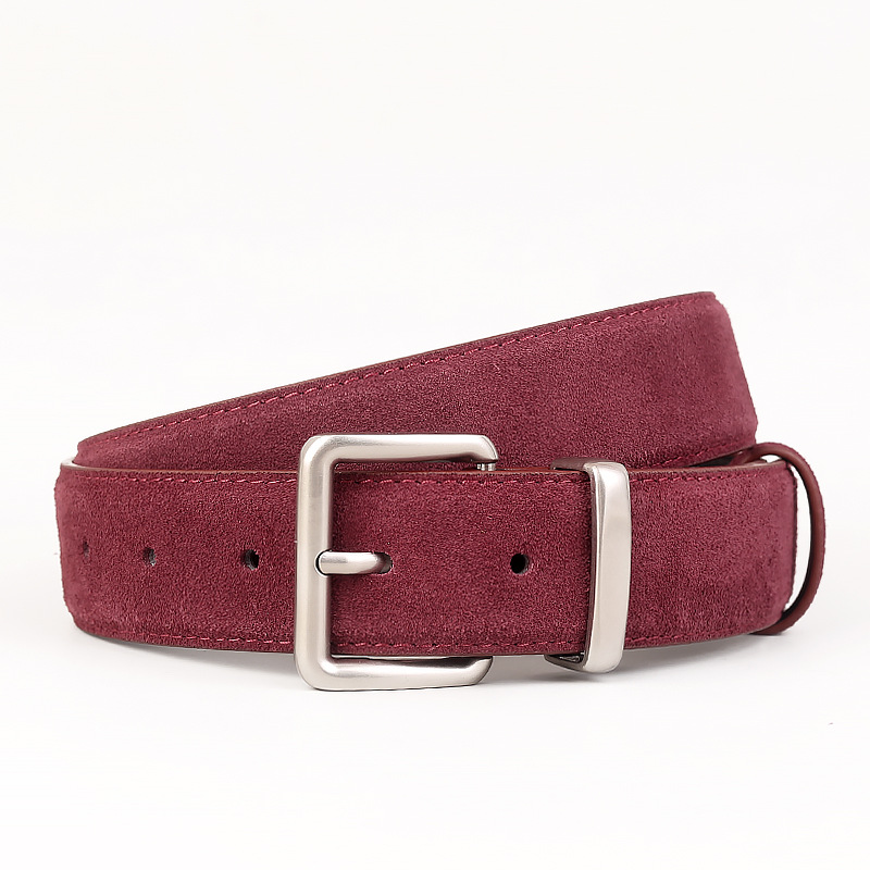 Angora red-silver buckle