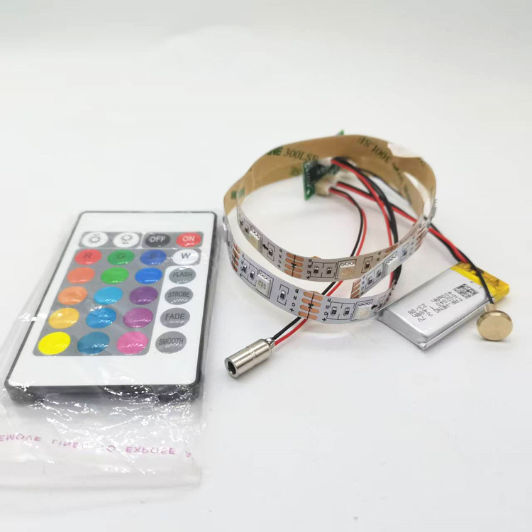 工場直接供給 8 ミリメートル幅 5v ライトストリップ LED 木製ボックス工芸品装飾品カラフルな RGB ライトストリップタッチスイッチ|undefined