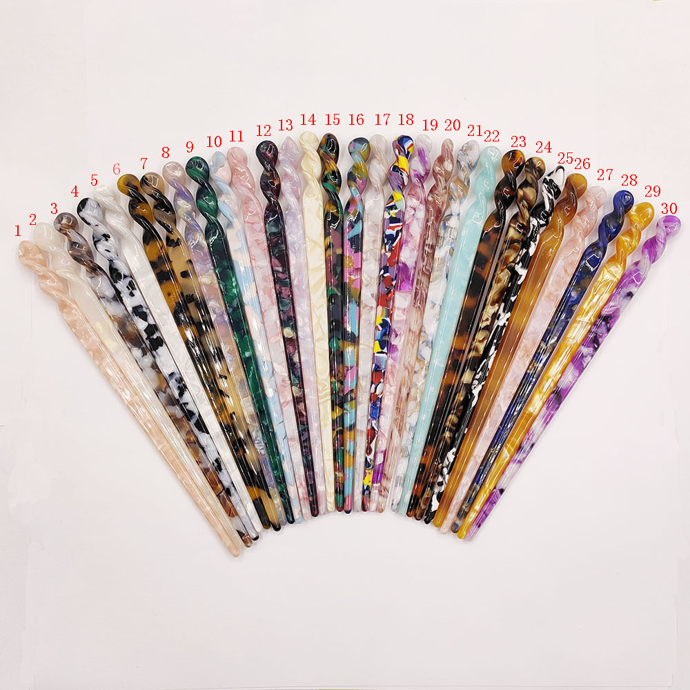 10g Weight Hairpin Hair Accessories Type 1 Piece Quantity Daily, Street Occasion Acetic acid sheets Material Geometric Pattern Women's Gender Simple Style Style Women's Simple Style Geometric Acetic Acid Sheets Hairpin 无