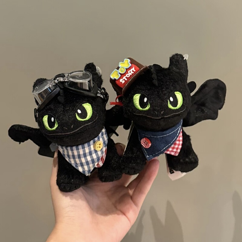 Authentic How to Train Your Dragon Toothless Pendant Doll Universal Night Fury Toothless Backpack Keychain Pendant Men's Gift