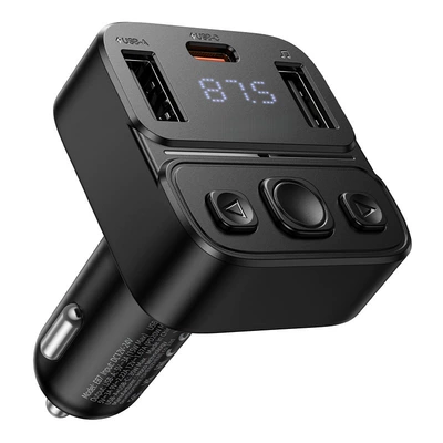 E87 Delta 35W (1A1C) Avtomobil Bluetooth FM Transmitter Bluetooth 5.4 USB dəstəyi