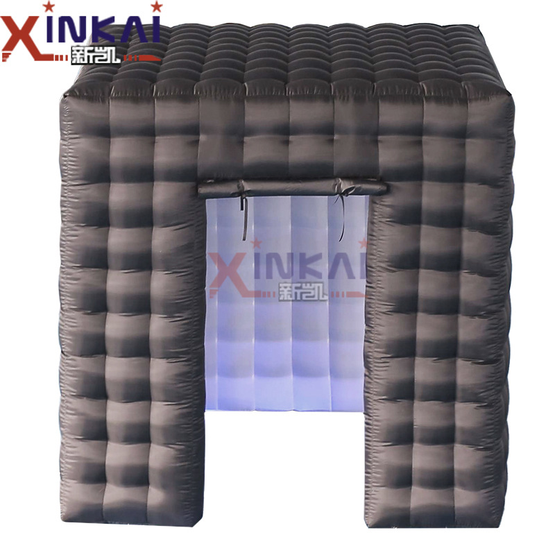 亚马逊热销充气照相亭移动方形充气帐篷便携式LED灯光摄影棚模型