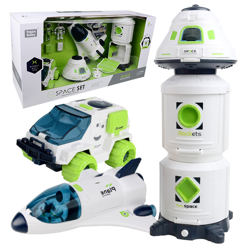 Cross-border new interstellar space toy spaceship model colorful light music children's parent-child interactive toy Cross-border new interstellar space toy spaceship model colorful light music children's parent-child interactive toy