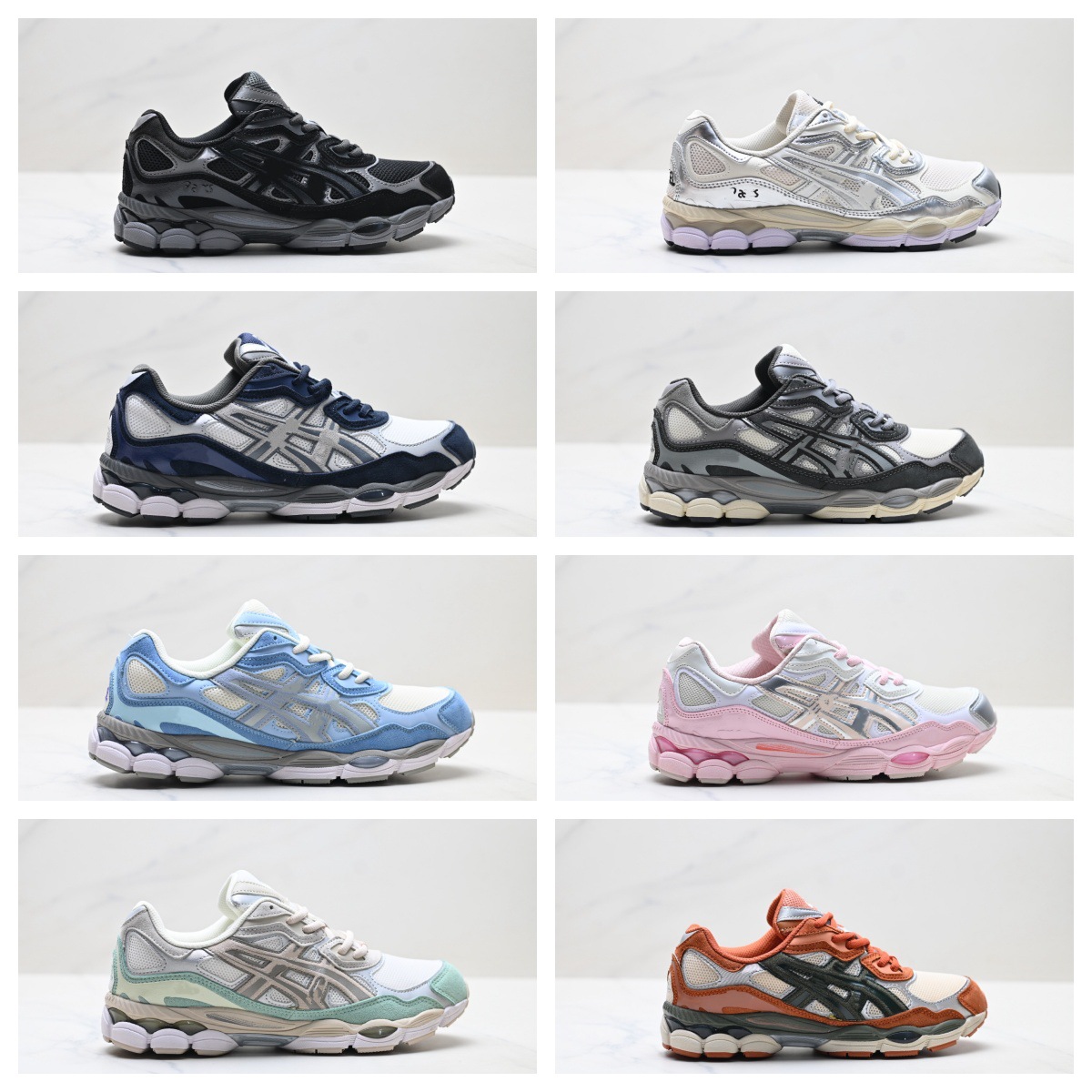 Putian Cross-Border Gel-Nyc Outdoor Dad Shoes Non-Slip Wear-Resistant Men's and Women's Running Shoes Breathable Mesh Sports Shoes