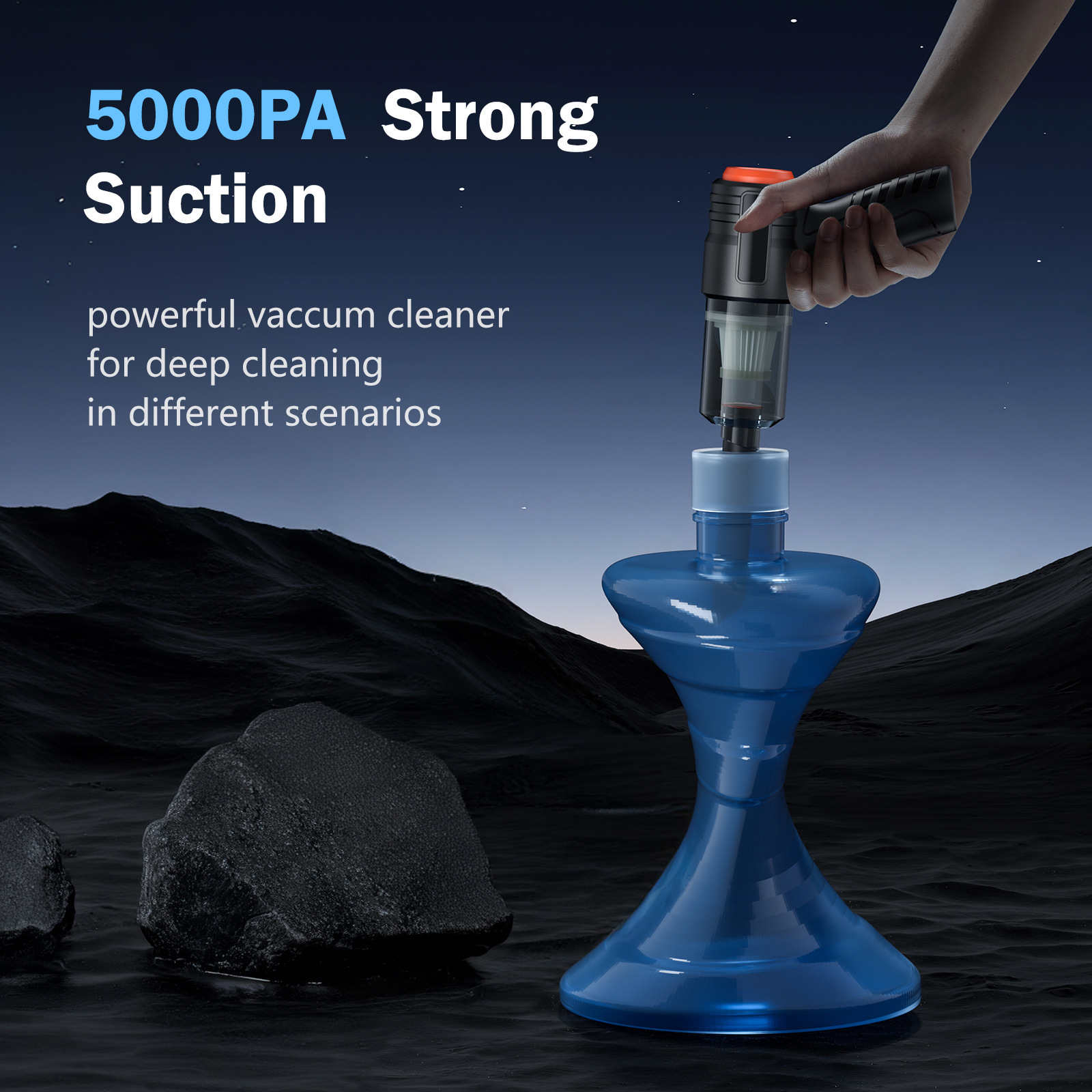 Car Vacuum Cleaner Portable High-Power Brushless Vacuum Cleaner Wireless Charging Handheld Car Vacuum Cleaner Small Wholesale