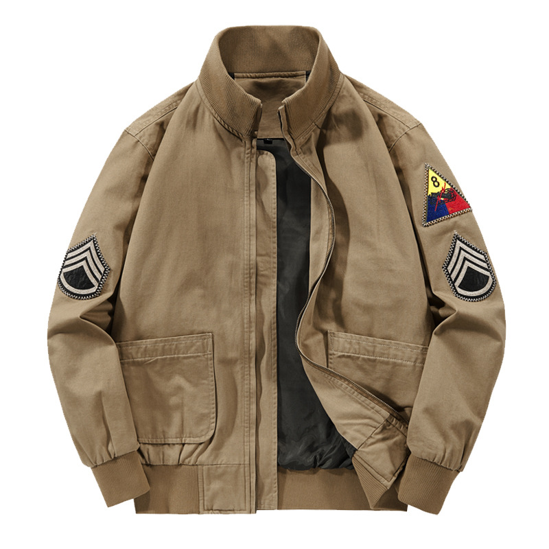 Furioso hombres otoño M1942 vintage ropa de trabajo chaqueta de piloto de la Fuerza Aérea MA1 uniforme militar uniforme de béisbol