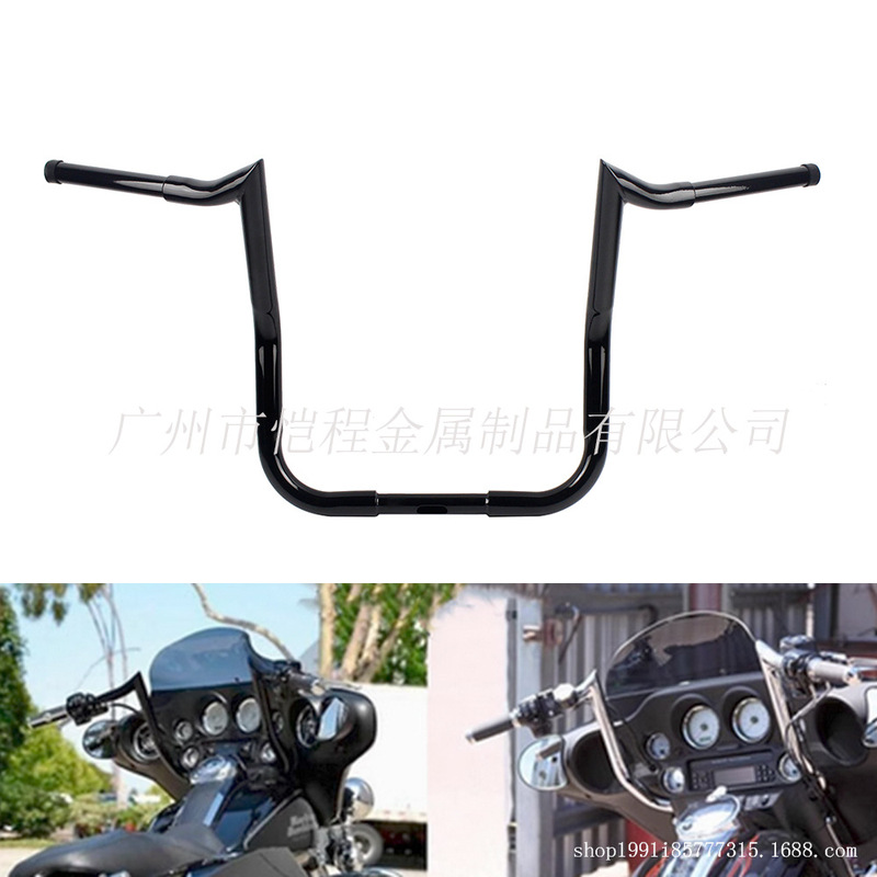 Suitable for Harley Motorcycle Modification Accessories Gliding Classic Gliding Reducing Height Handlebar Heightening Faucet Direction Handlebar Suitable for Harley Motorcycle Modification Accessories Gliding Classic Gliding Reducing Height Handlebar Heightening Faucet Direction Handlebar