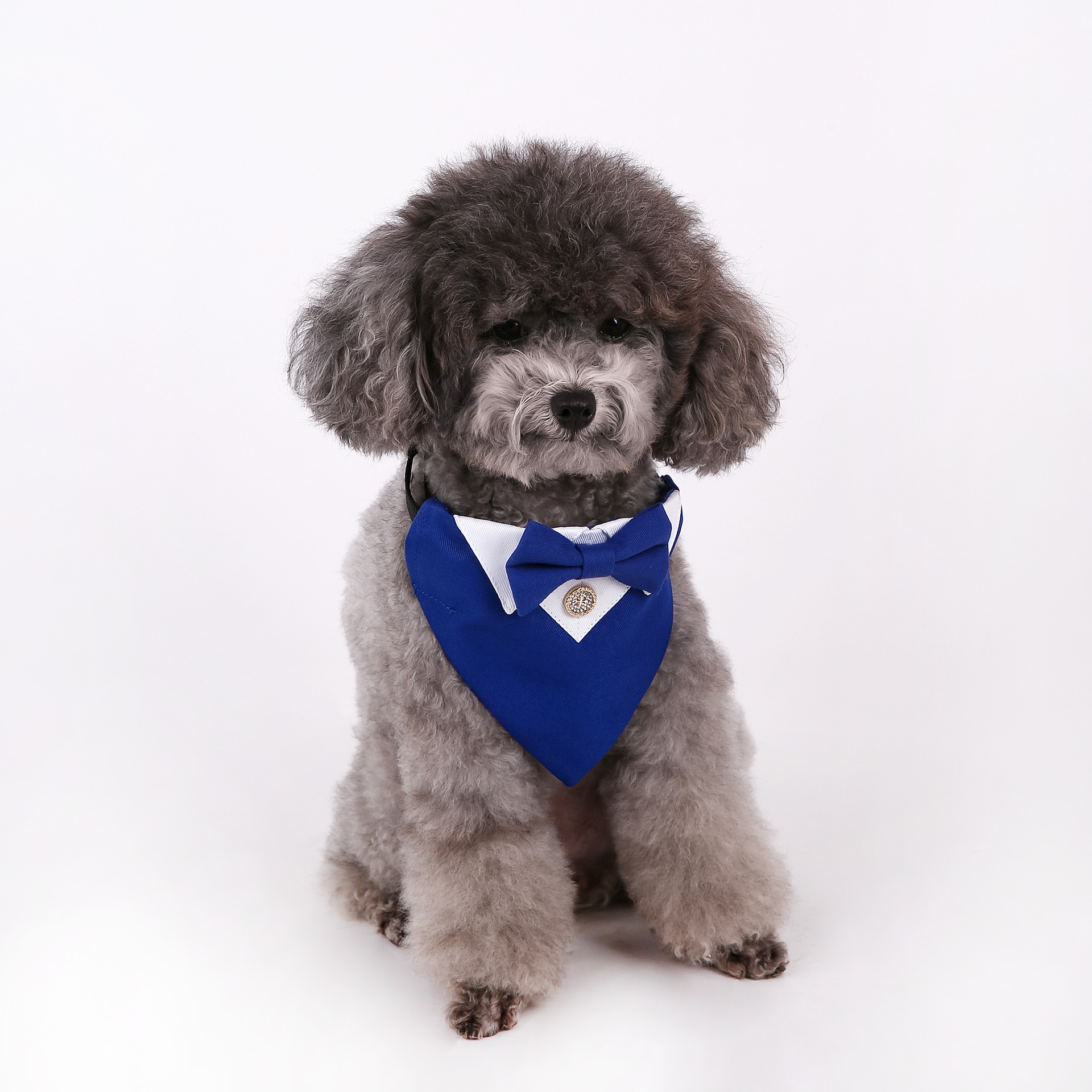 Navidad Año Nuevo transfronterizo perro británico estilo boda traje perro collar toallas de saliva para mascotas toallas de triángulo