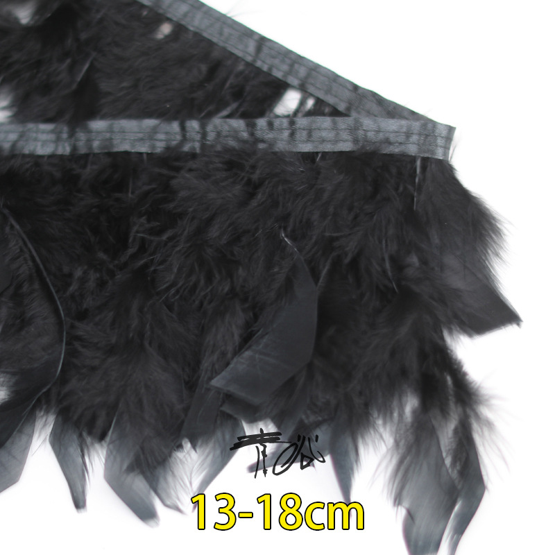 Plumas negras al por mayor DIY accesorios de decoración de ropa accesorios escenas de diseño de fábrica de plumas tienda directa